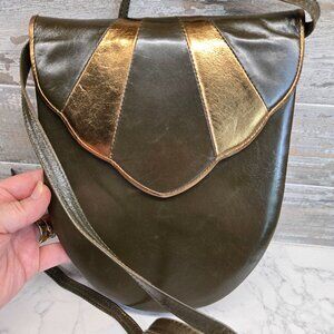 Brown and gold purse/handbag